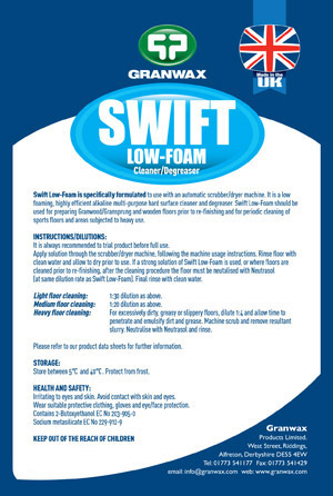 Swift Low Foam Cleaner/Degreaser